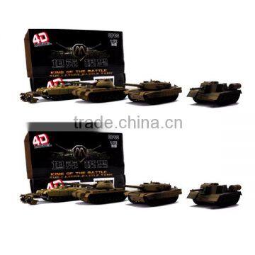 Plastic cheap Assembly diy tank model unicorn intelligent toys
