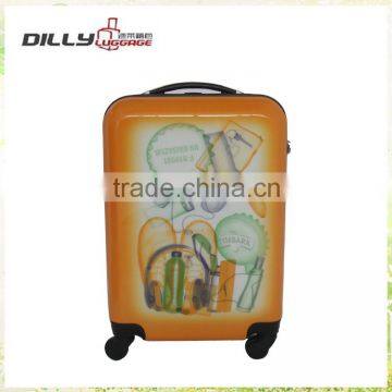 new design abs and pc trolley trolley luggage with spinner wheels