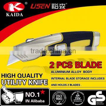 Heavy Duty Utility Knife With Spare Blade Inside