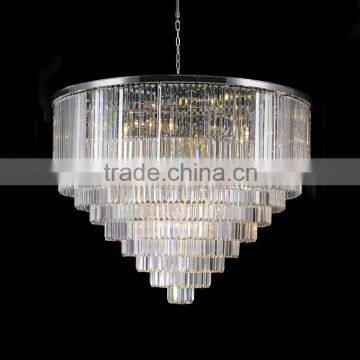 Foyer Large Crystal Glass Chandelier Light Fixture 9 tiers-71076