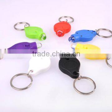 high quality Plastic 40000mcd White light custom LED keychain maker