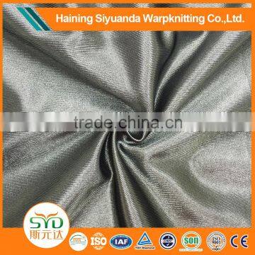 Lower price polyester plain fabric tricot unbrushed knitted fabrics for clothes