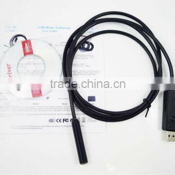 1.5m IP waterproof portable usb flexible snake endoscope camera