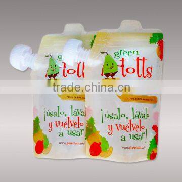 Customized Colorful Liquid Stand Up Spout Pouches With Spout Quality Choice photo-5