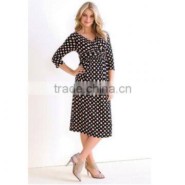 Wholesale v neck fashion dress modern maternity dress clothes