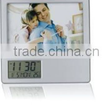 Multi Function 7'' Photo Frame Penholder With Calendar And Temperature