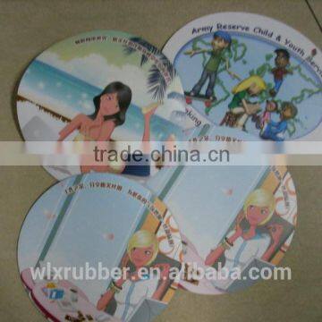 Promotional offset printing photo frame SBR mouse pad