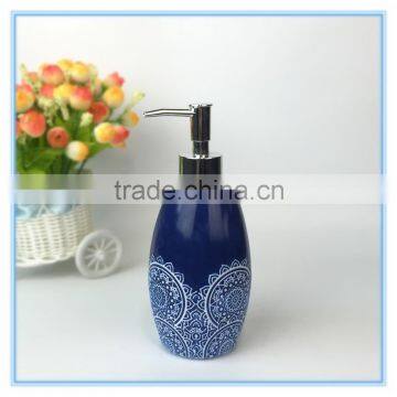 Wholesale Elegant Ceramic Bathroom Accessory Flower Pattern photo-3