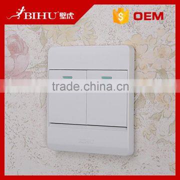 High Quality Pure White BIHU Flat Face Panel Remote Control Push Button Smart Switch photo-2
