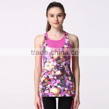 Dri Fit Bodybuilding Womens Gym Tank Top Custom Wholesale Good Elsatic Tank Top