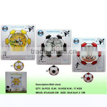 Cartoon football plastic wall clock