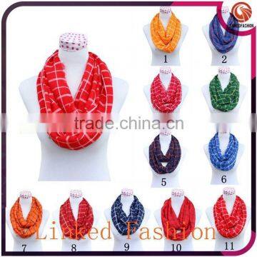 Red Plaid Scarf,11 Colors Women Fashion Tartan Scarf Viscose Voile Red Plaid Scarf photo-6