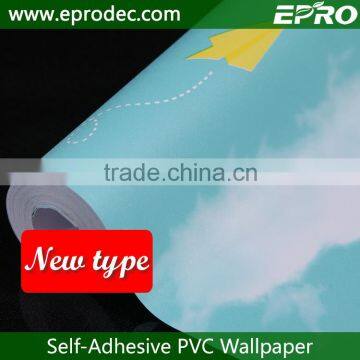 Wallcovering beautiful blue sky and white cloud wallpaper sticker