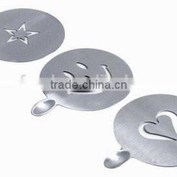 Food Grade Stainless Steel Cake Stencils and Coffee Stencils