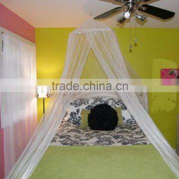 white color circular/conical/round mosquito net for double bed wholesale