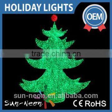 Iron Frame Solar Powered Christmas Tree