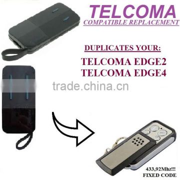 FOR TELCOMA REMOTE EDGE2,EDGE4 433,92MHZ FIXED CODE