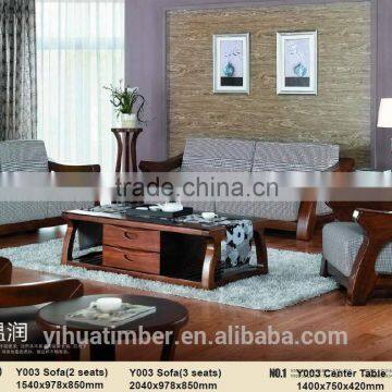 Living room Fabric furniture sofa solid wood sofa