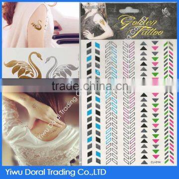 Body Metallic Temporary Bracelet Tatoo/ Gold Chain Metallic Tattoo Stickers for Hands Quality Choice photo-5