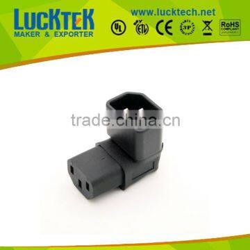 Angled C14 to C13 power Adapter Converter