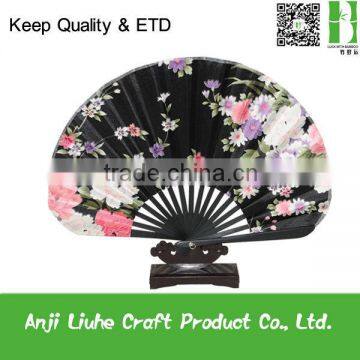 Cloth Bamboo Hand Fan For Wedding Gift