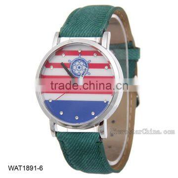 2016 Navy Blue Canvas Strap Wrist Watch photo-6