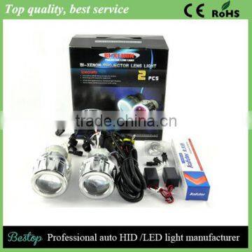 Car hid projector, bi-xenon projector with angel eye, evil eye