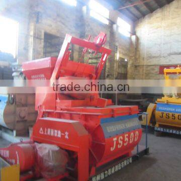 Price Of Portable JS500 Double Horizontal Axle Concrete Mixer For Sale photo-3