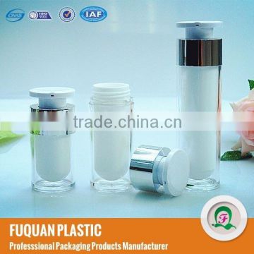 Plastic clear airless essence oil bottles