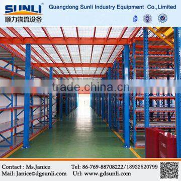Warehouse Steel Grating Floor Mezzaine Racking Shelving System