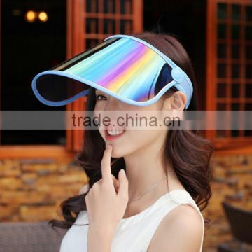 Fashion Summer Plastic Sun Visor Cap / Unisex UV Protection Cap