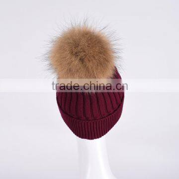 2016 100 % Cotton Wine Red Baby Kids Crochet Hat Handmade Children Knitted Hat KZ160085 photo-4
