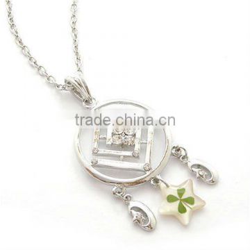 Shamrock Real 4 Leaf Clover Pendant jewelry