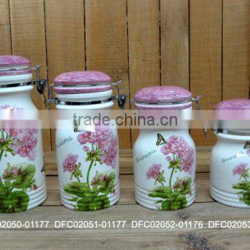 Wholesale Elegant Ceramic Seal for Cookie Jar with Lid