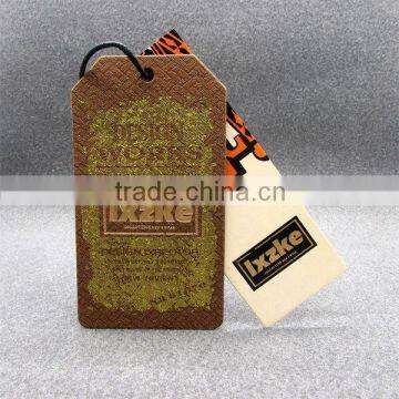 Gold Foil Clothing Tags Custom