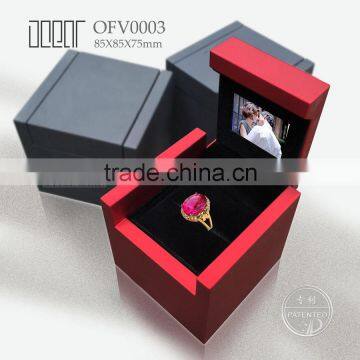 lcd jewelry jewelry display box, elegant personalized unique video ring box