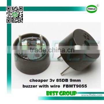 cheaper 3v 85DB 9mm buzzer with wire FBMT9055