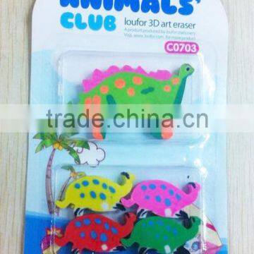hot selling animal eraser for custom shape eraser
