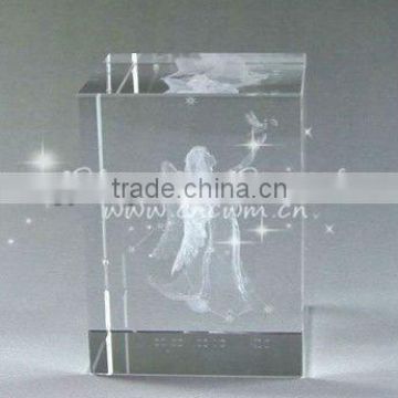 Stunning 3D Laser Angel Crystal For Souvenir Gifts