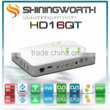 Shiningworth the original OEM/ODM manufacturer of android tv box with DVB-T2