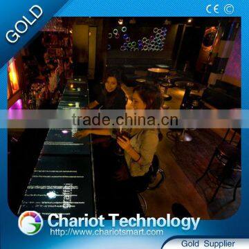 ChariotTech table interactive bar Interactive floor system, Interactive projection, Interactive projection system,