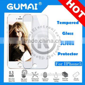 Paypal Accept Clear Tempered Glass Cellphone Screen Protector For IPhone 5s