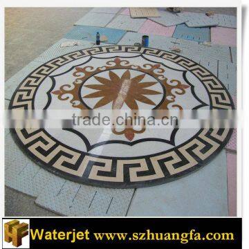 Competitive marble waterjet medallion