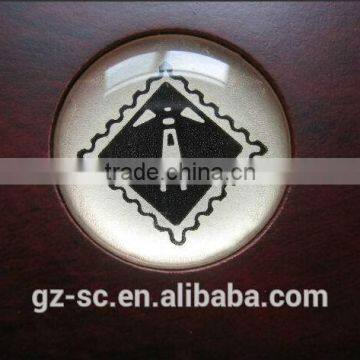 Customized round epoxy resin sticker