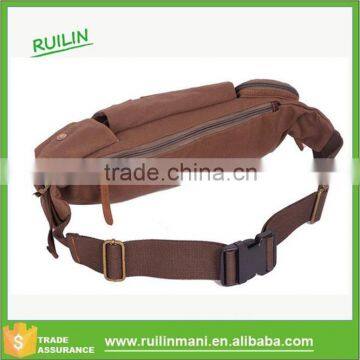 Vintage Best Khaki Mens Canvas Waist Bag Promotional Fanny Pack 2015 photo-6