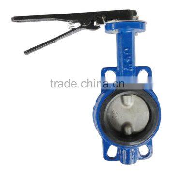 Gear operated wafer type butterfly valve dn200