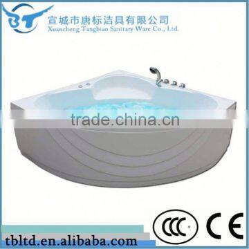 modern Acrylic freestanding corner skirt message bathtub