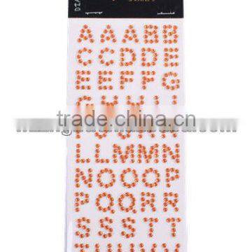 Diamante Alphabet Letter Crystal Stickers