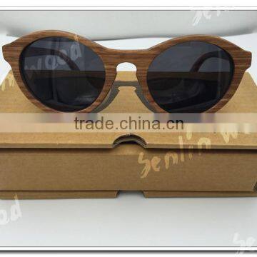 Mr.Wood Nature Newest Design Zerba Wood Frame Colorful Temples Fashion Wooden Sunglasses