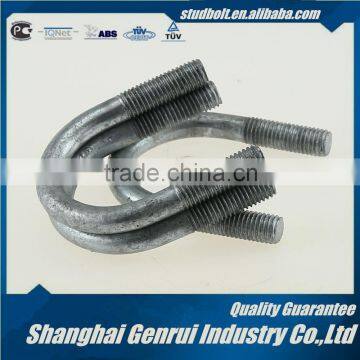 ANSI UNC Fine Thread Galvanized Square Type U Bolt